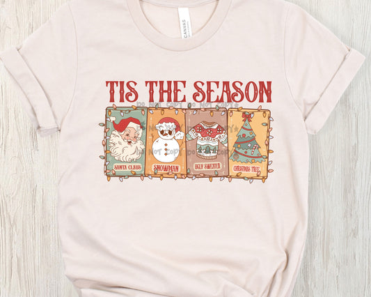 Tis the season-santa, snowman, ugly sweater, tree-DTF