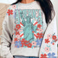 America Floral (FRONT OF SHIRT & 1-SLEEVE COMBO)-DTF