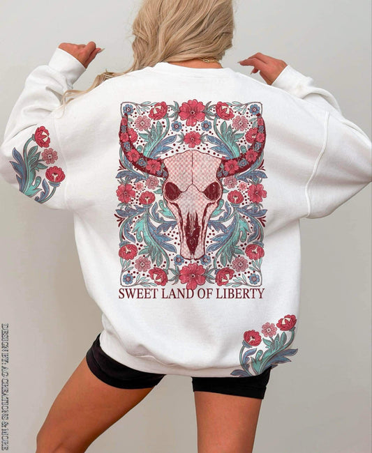 Sweet Liberty (FRONT OF SHIRT & 1-SLEEVE COMBO)-DTF