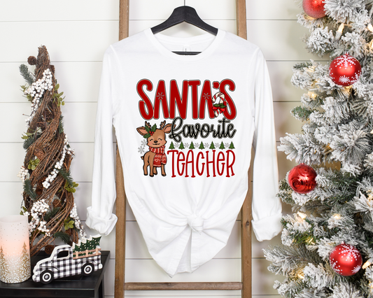 Santas Favorite (custom name)-DTF