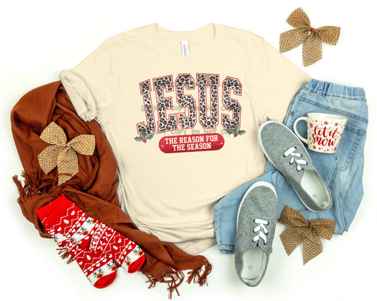 Jesus leopard reason for the season  -DTF