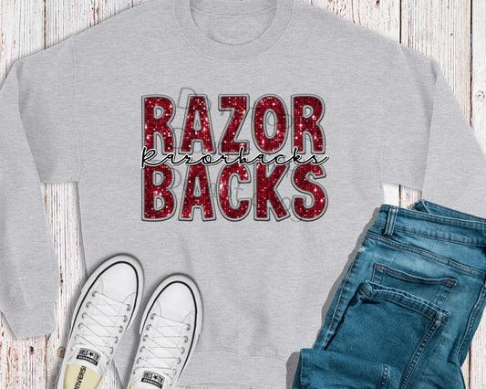 Razorbacks razorbacks sequin-DTF