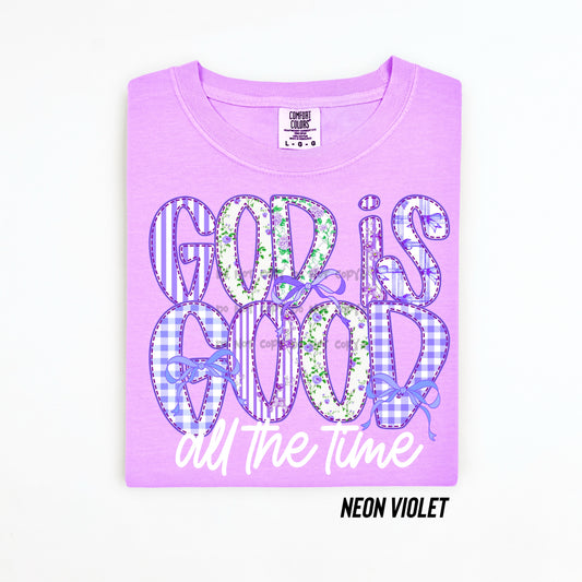 God is good purple-DTF&UV