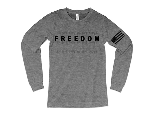 Freedom comes with flag sleeve-DTF&UV