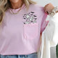 Ghost and bat faux embroidery pocket-DTF&UV