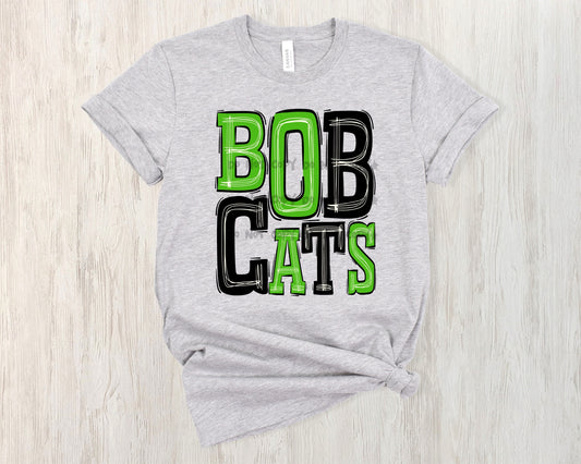Bobcats green black- DTF