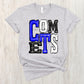 Comets royal black white- DTF