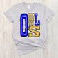 Owls blue and gold- DTF