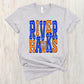 River hawks Royal and orange- DTF