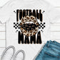 Football mama footballs in mouth-DTF