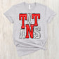 Titans white and red - DTF