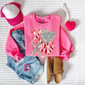 Xoxo brushstroke and dotted-DTF