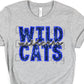 Wildcats blue sequin wildcats-DTF