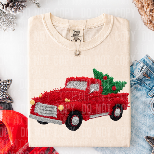 Yarn Christmas Truck-DTF&UV