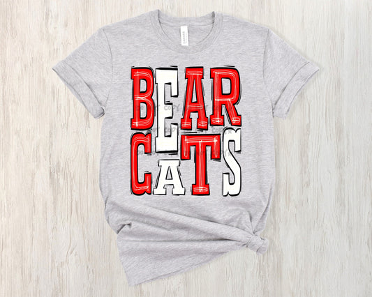 Bearcats Red and White- DTF