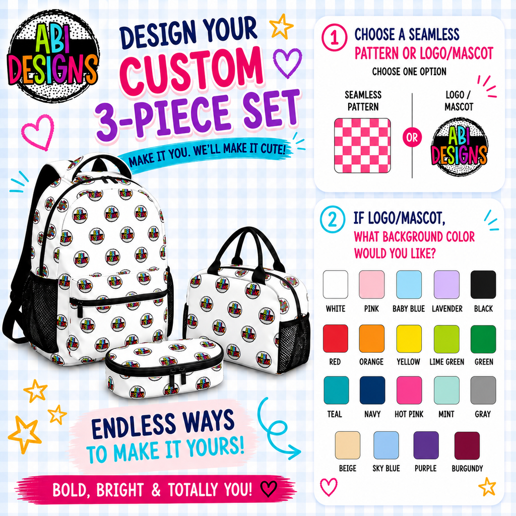 ABI Custom Back to School Set- Pre-Order