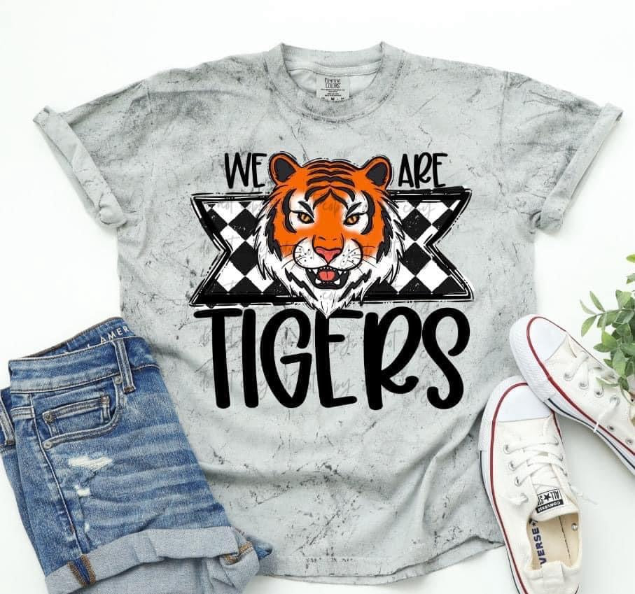 We are Tigers head on checker -DTF