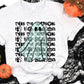 Tis the season green checker ghost-DTF