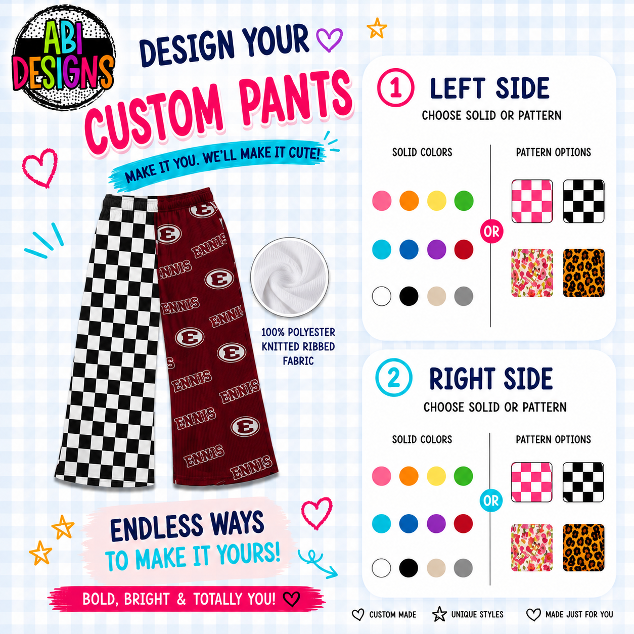 ABI On the go Pants- Pre-Order closes 6/18