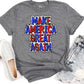 Make America great again red and blue dotted-DTF