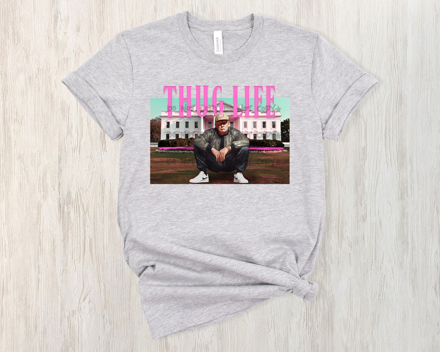 Thug Life pink-Trump-DTF