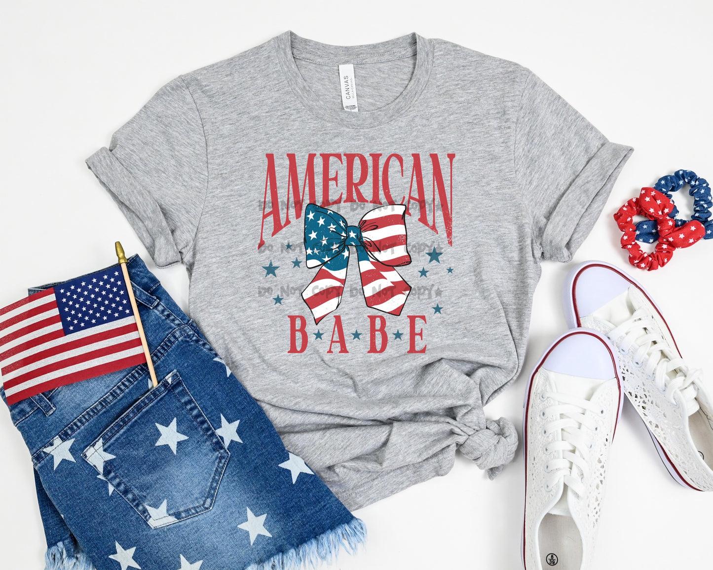 American Babe Bow-DTF