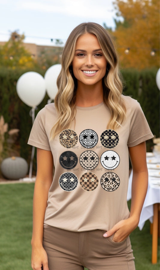 Pattern smiley group-DTF