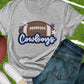 Cowboys stars sequin football-DTF