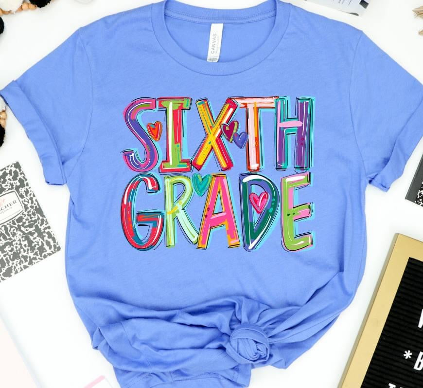 Sixth Grade cheery-DTF