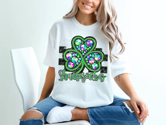Shamrocks jeweled-DTF