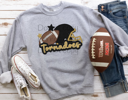 Tornadoes stitched-DTF