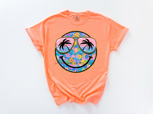 Summer Smiley with shades- DTF