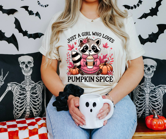 Just a girl who loves punpkin spice-DTF