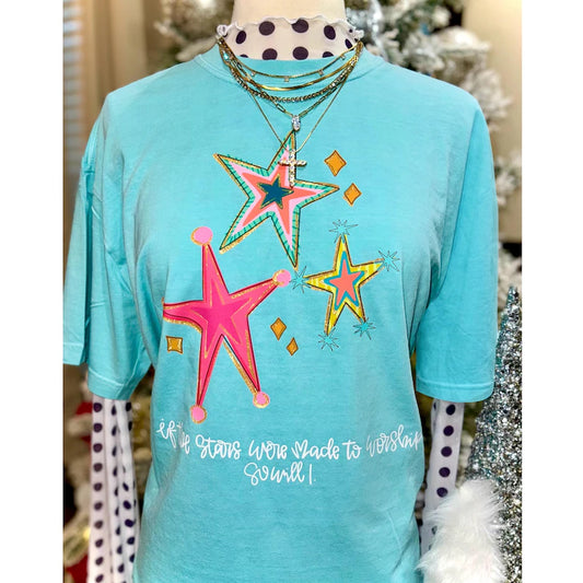 If the stars were made to worship so will I colorful-DTF&UV