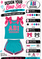 ABI Custom Bow Shirt and Shorts Set  -Pre Order