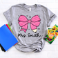 Teacher Bow Custom (your choice of word(s)) -DTF