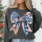 Patriotic stars Bow- DTF