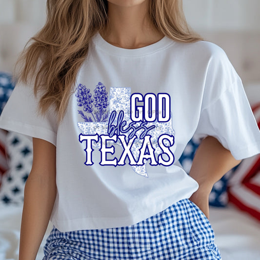 God Bless Texas -DTF&UV