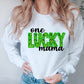 One lucky(green sequin) mama -DTF