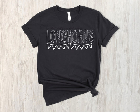 Sketchy Doodle Longhorns -DTF