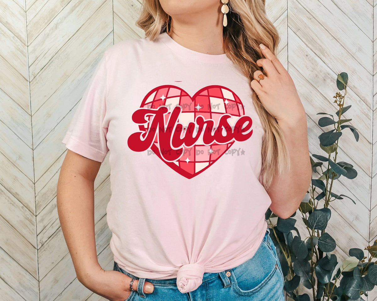 Nurse heart disco -DTF