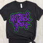Mardi gras glitter -DTF