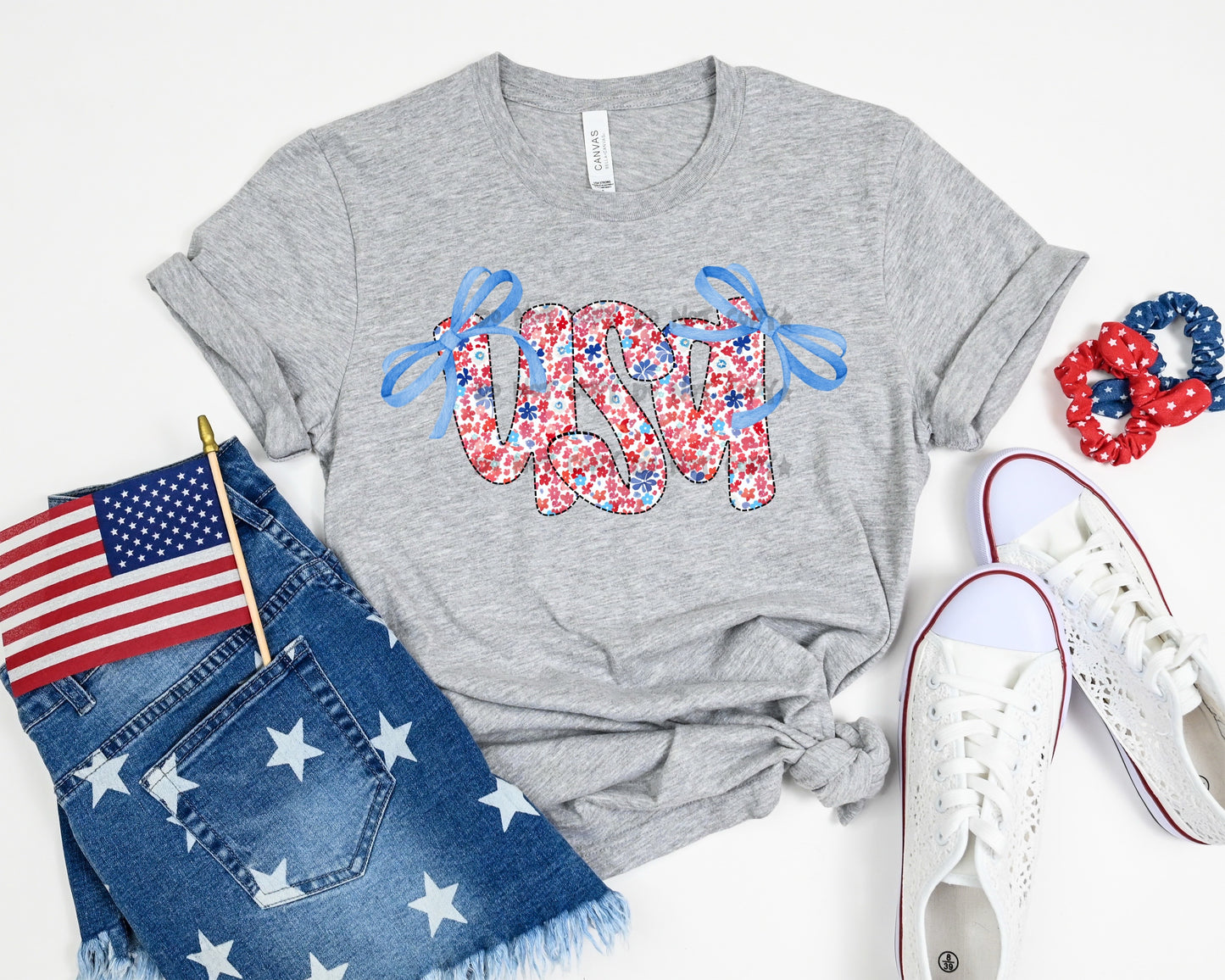 USA with bows- DTF