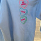 Stacked Convo Hearts Sweatshirt