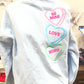 Stacked Convo Hearts Sweatshirt