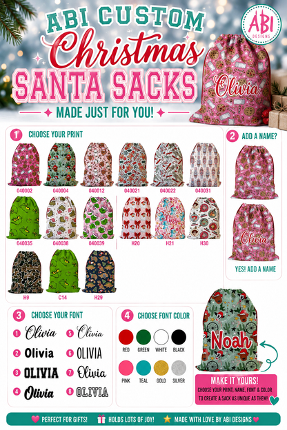 ABI custom Santa Sack -Pre Order