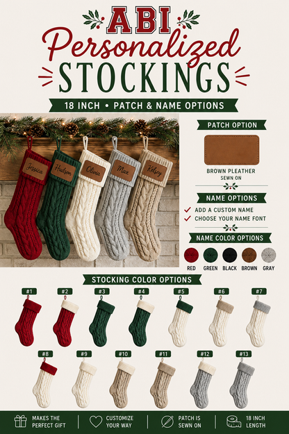 ABI Knitted Stocking  -Pre Order