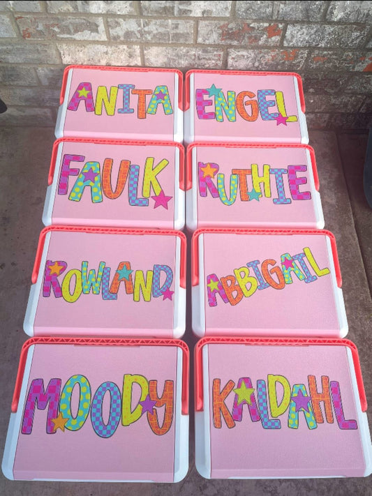 Preppy Bright Alpha (your choice of word(s)-DTF