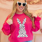 Bunny black and white distressed-DTF