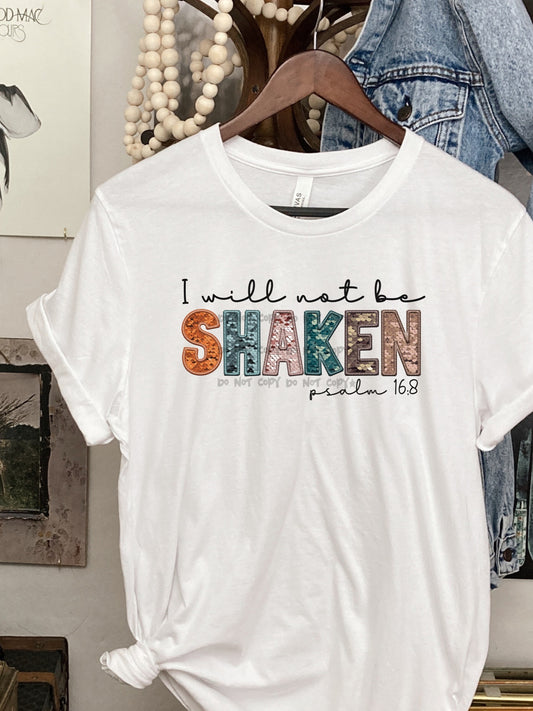I will not be shaken -DTF